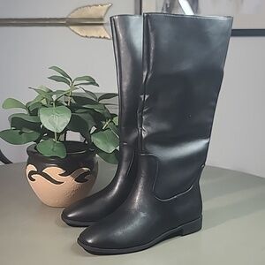 Sonoma Wide Calf Inglles Side Zip Black Boots